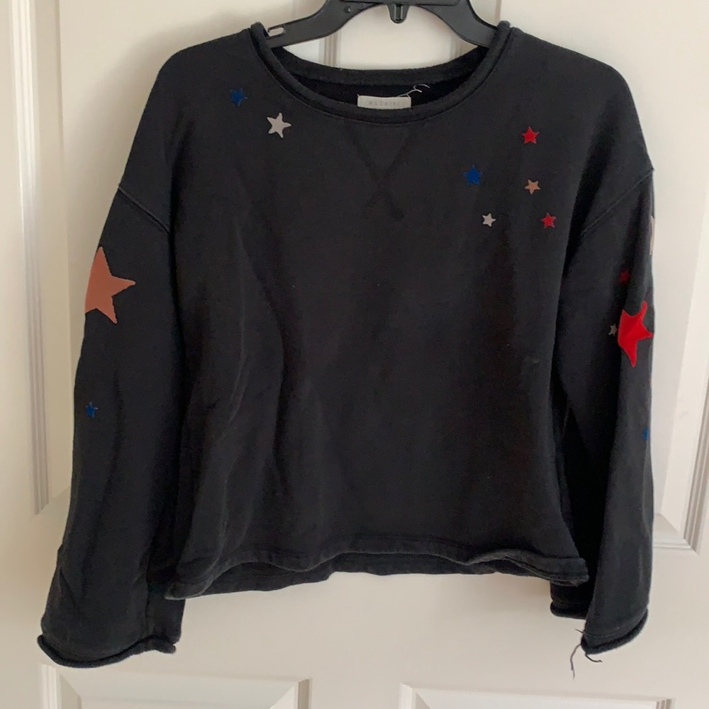 Madewell Black star sweatshirt